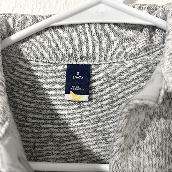 Old Navy Sweater-Fleece Hybrid Shacket for Boys Size Small (6-7) Snap Button NWT - Picture 3 of 8